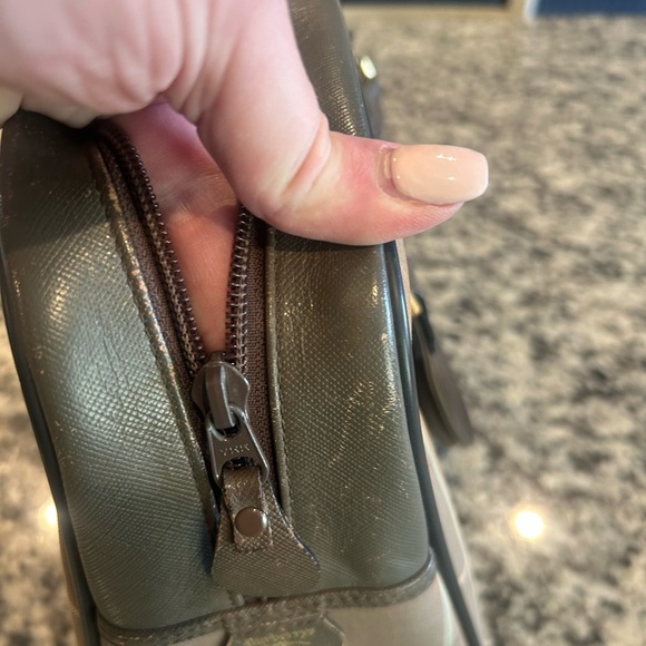 Authentic Burberry Plaid Vintage Handbag with Dark Brown Accents - Picture 8 of 13